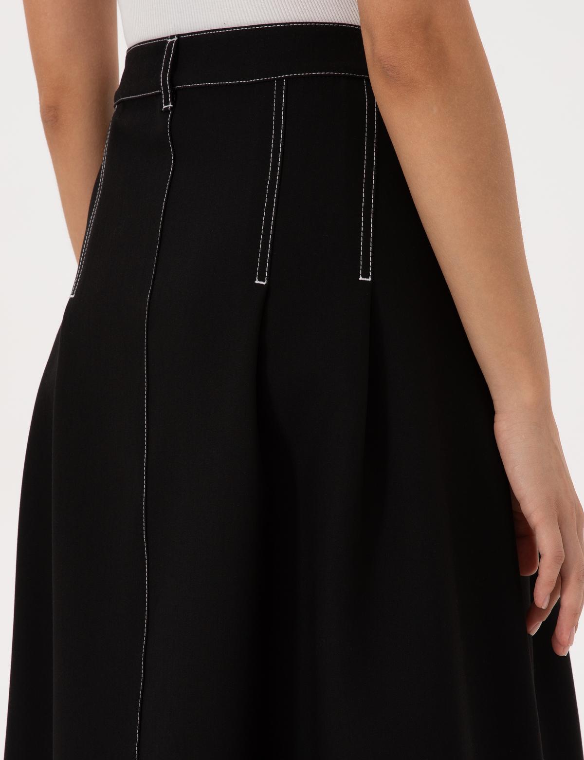 Siyah A Kesim Dokuma Etek - 50310037004