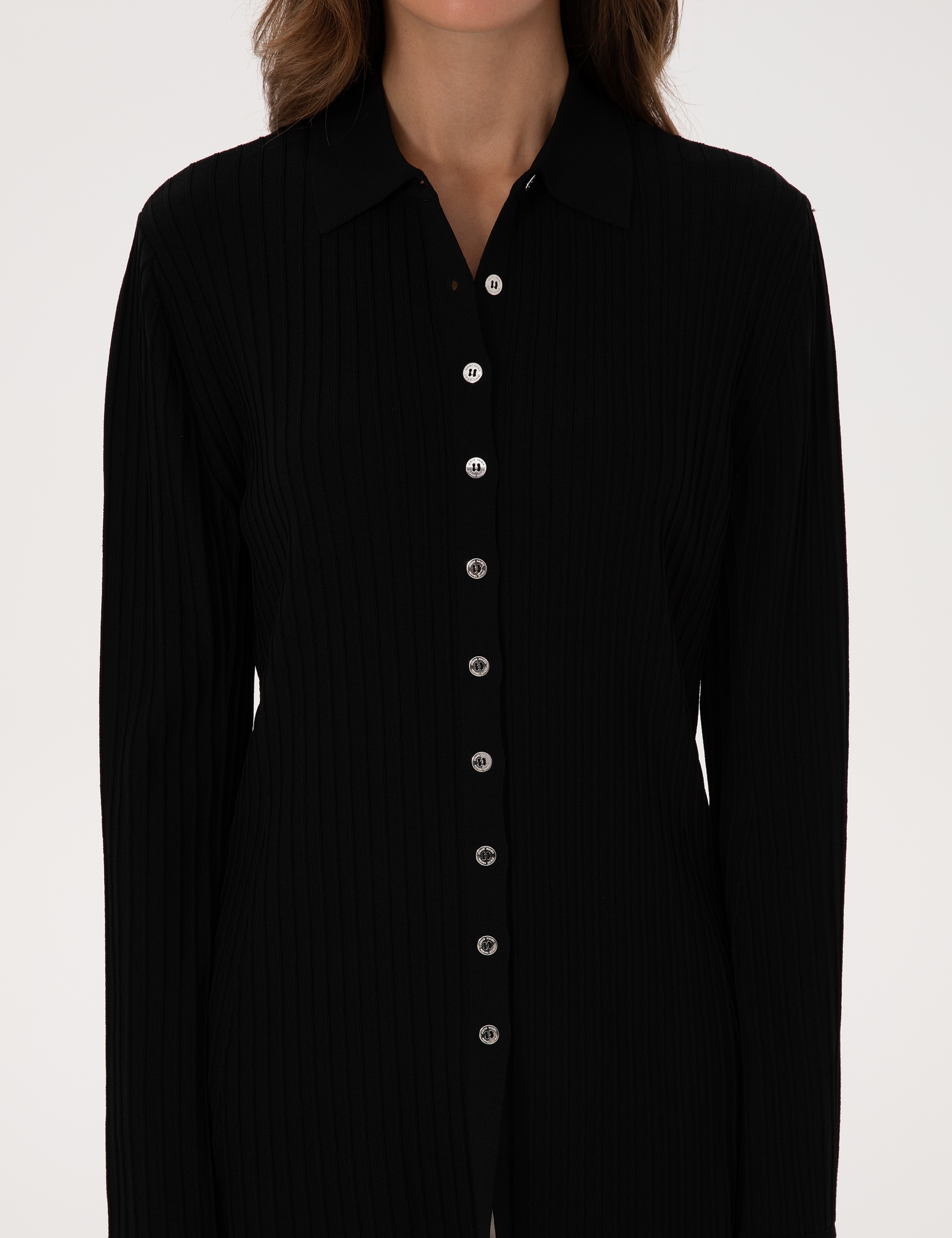 Siyah Slim Fit Triko Hırka - Image 6