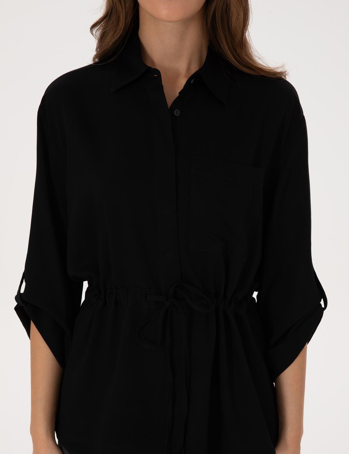 Siyah Comfort Fit Uzun Kollu Gömlek - 50318228001