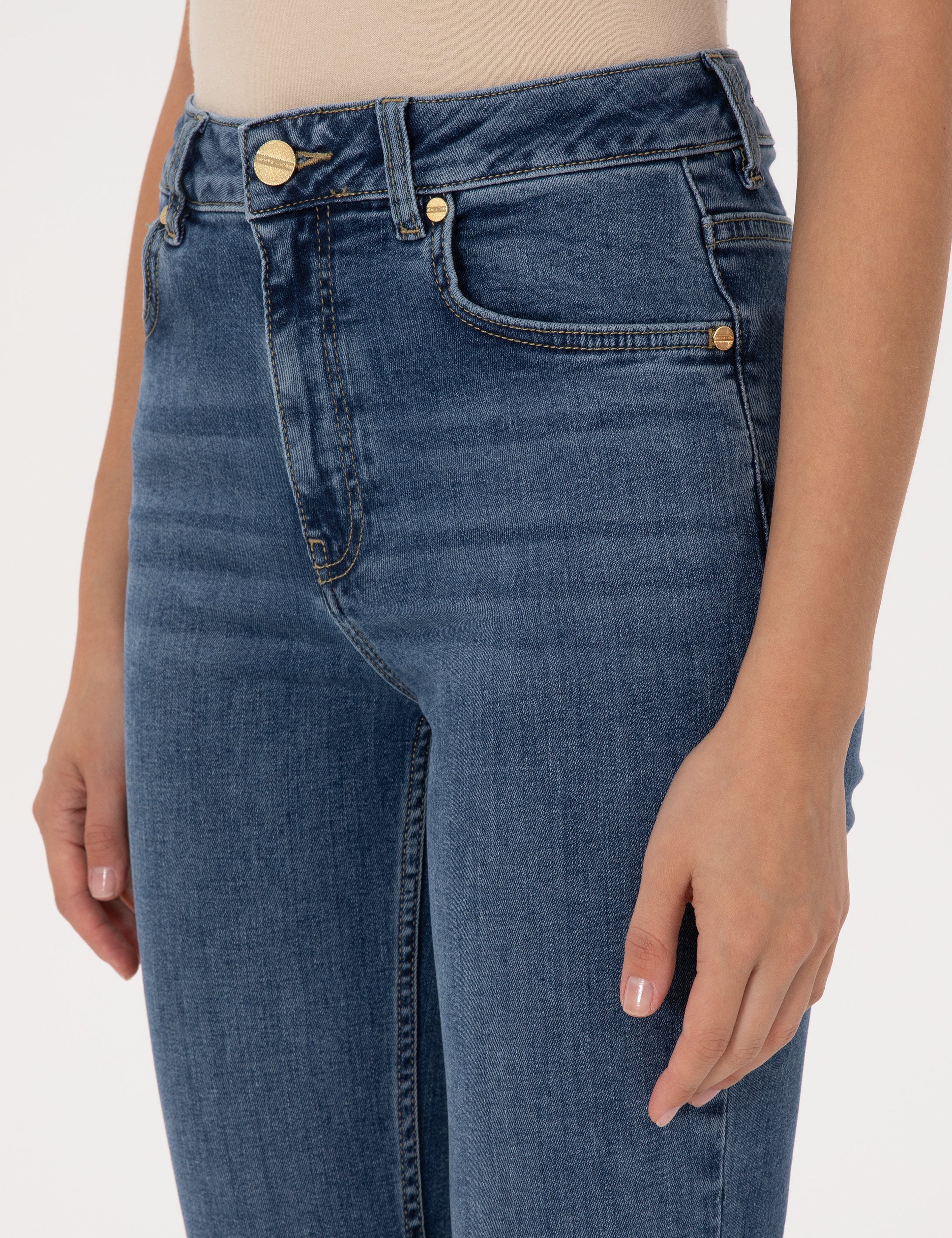 Mavi Skinny Flare Fit Jean Pantolon - Image 5