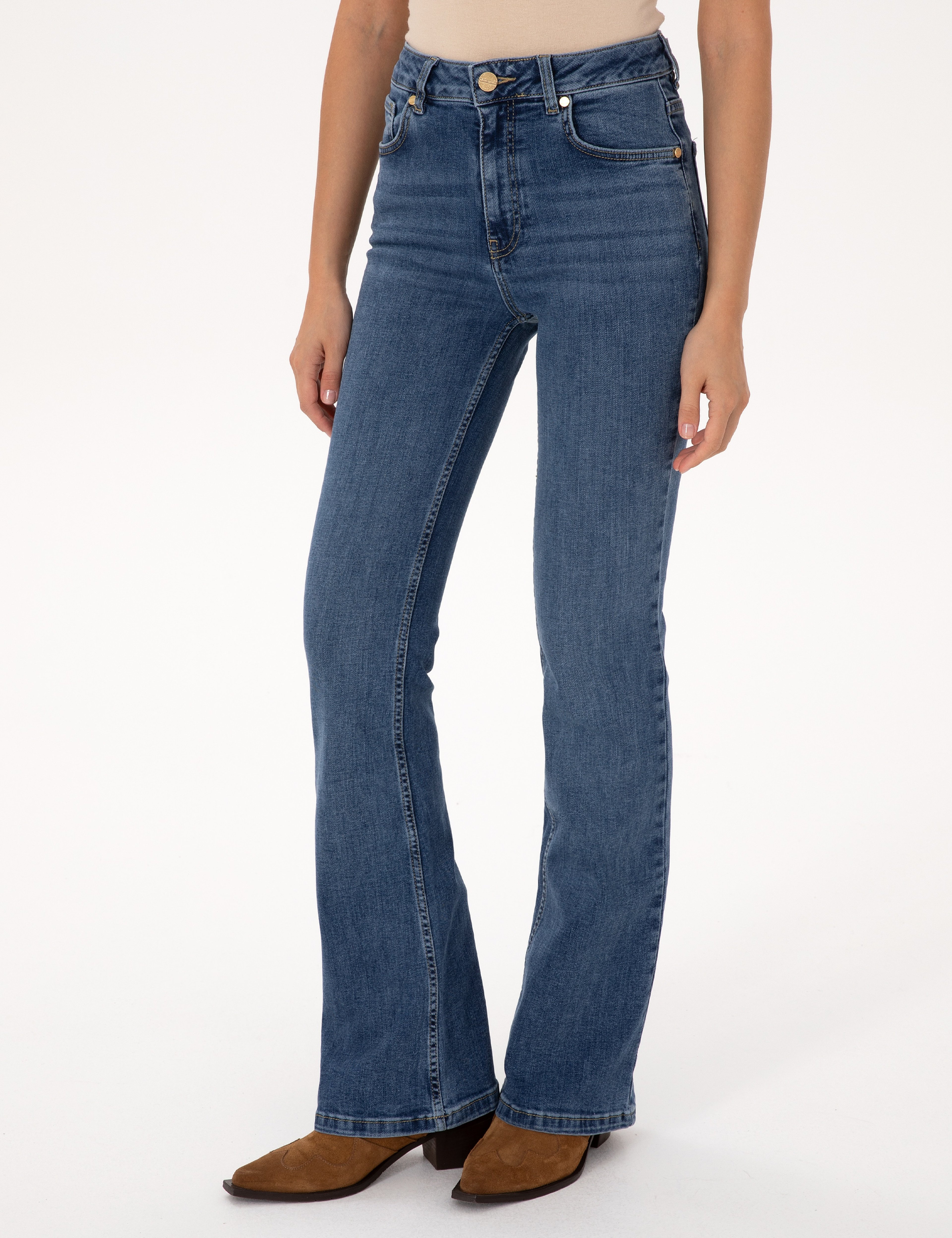 Mavi Skinny Flare Fit Jean Pantolon - Image 2
