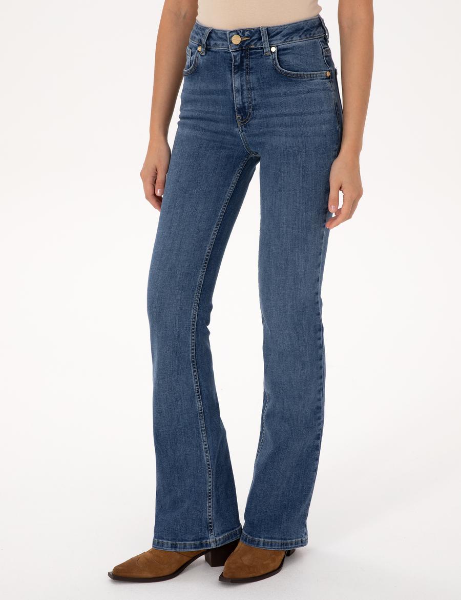 Mavi Skinny Flare Fit Jean Pantolon