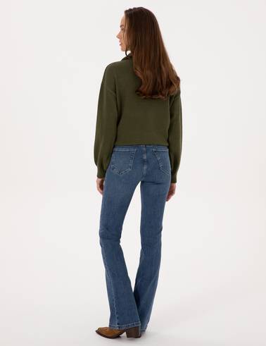 Mavi Skinny Flare Fit Jean Pantolon