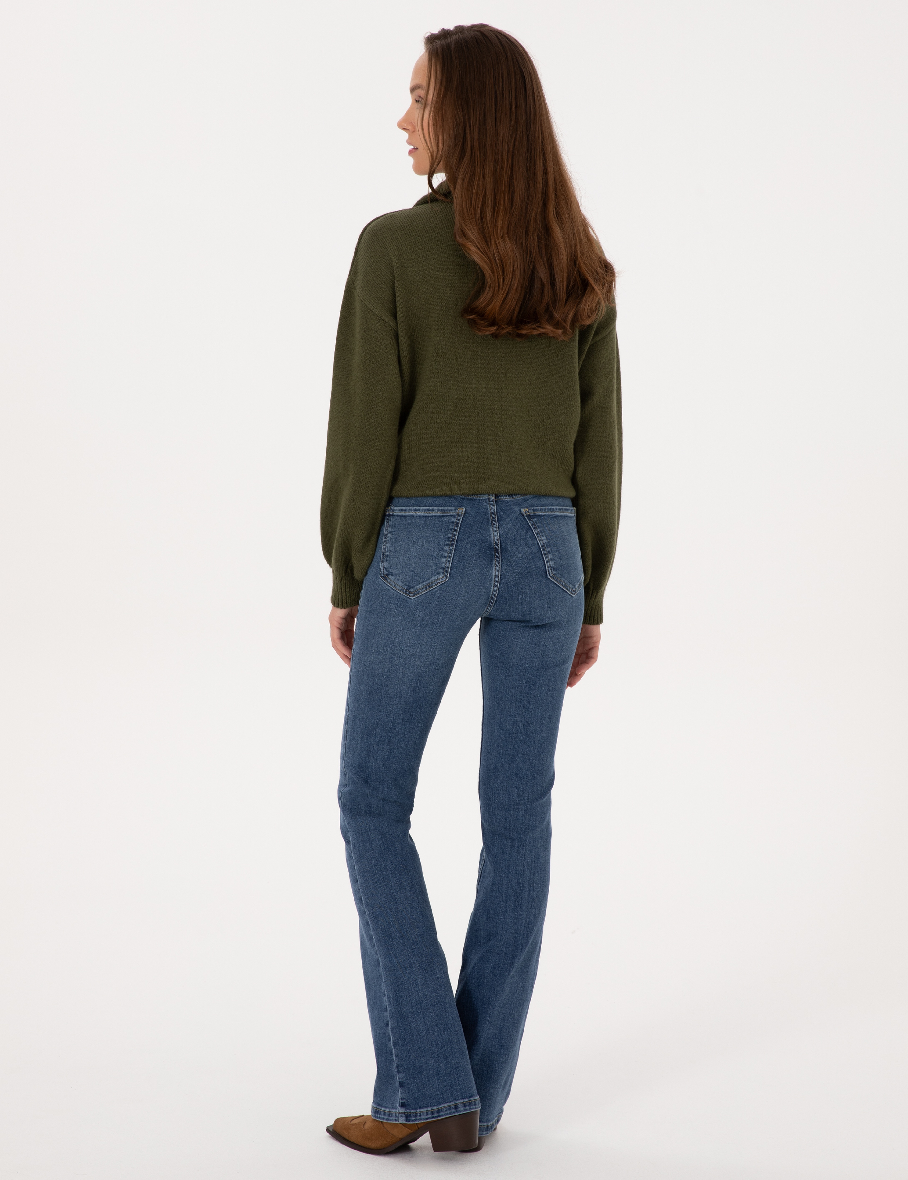 Mavi Skinny Flare Fit Jean Pantolon