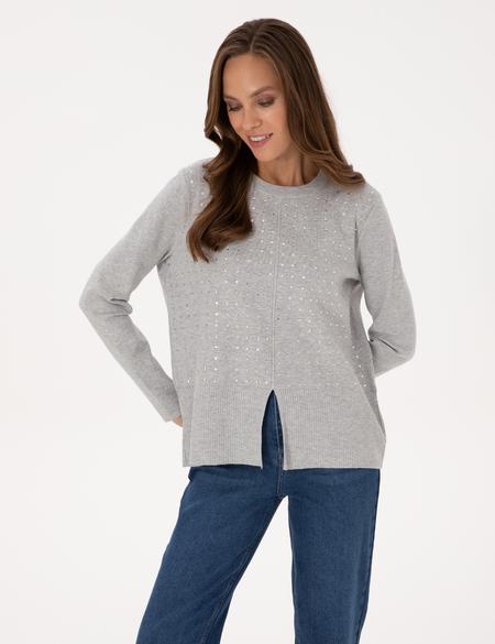 Gri Melanj Regular Fit Kazak - 50310926011