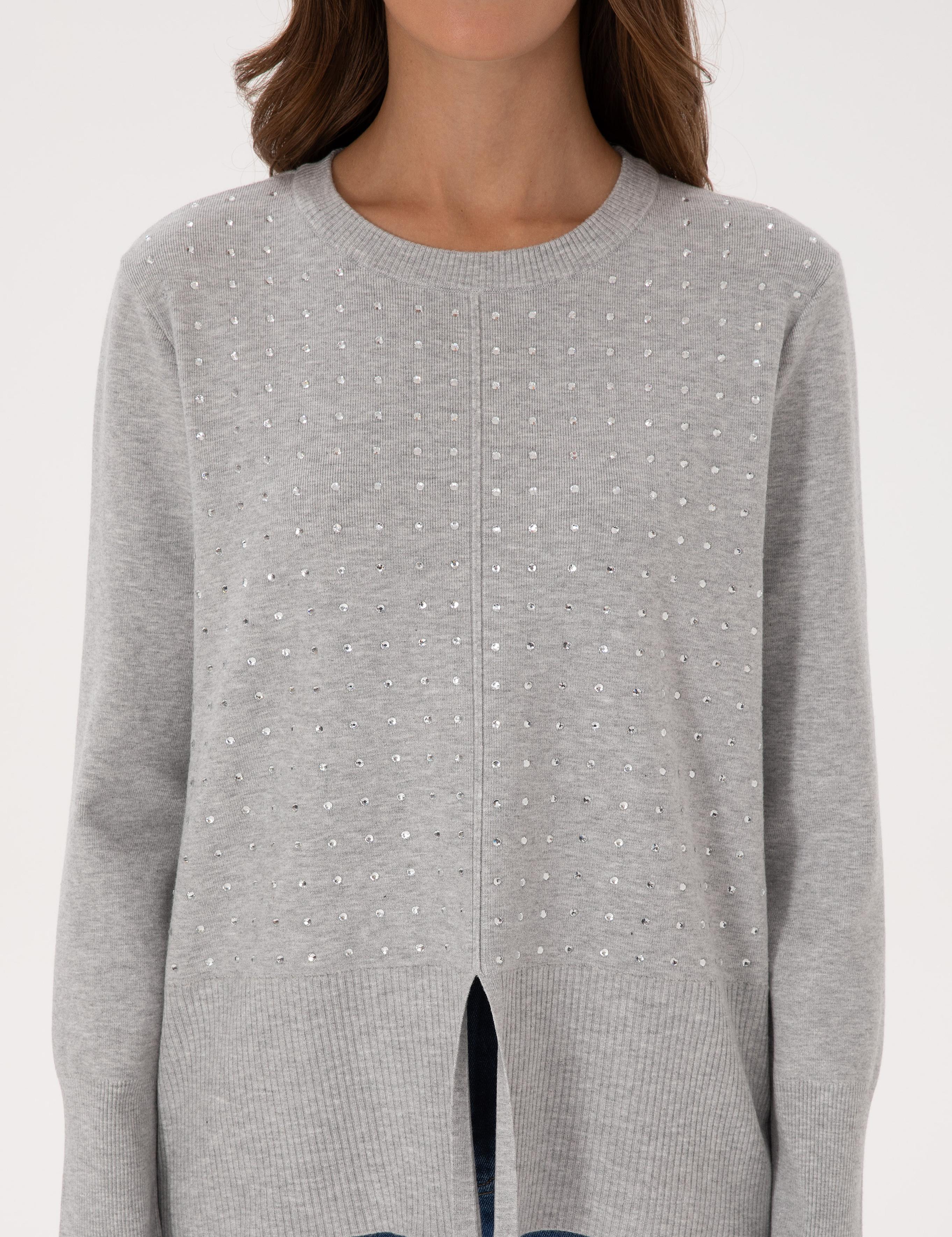 Gri Melanj Regular Fit Kazak