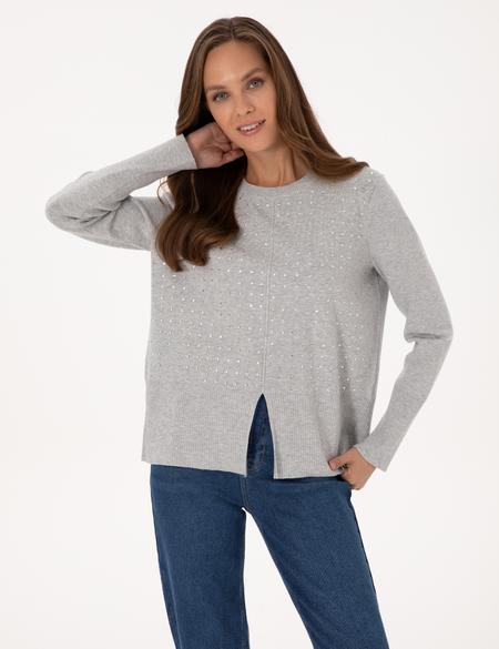 Gri Melanj Regular Fit Kazak - 50310926011