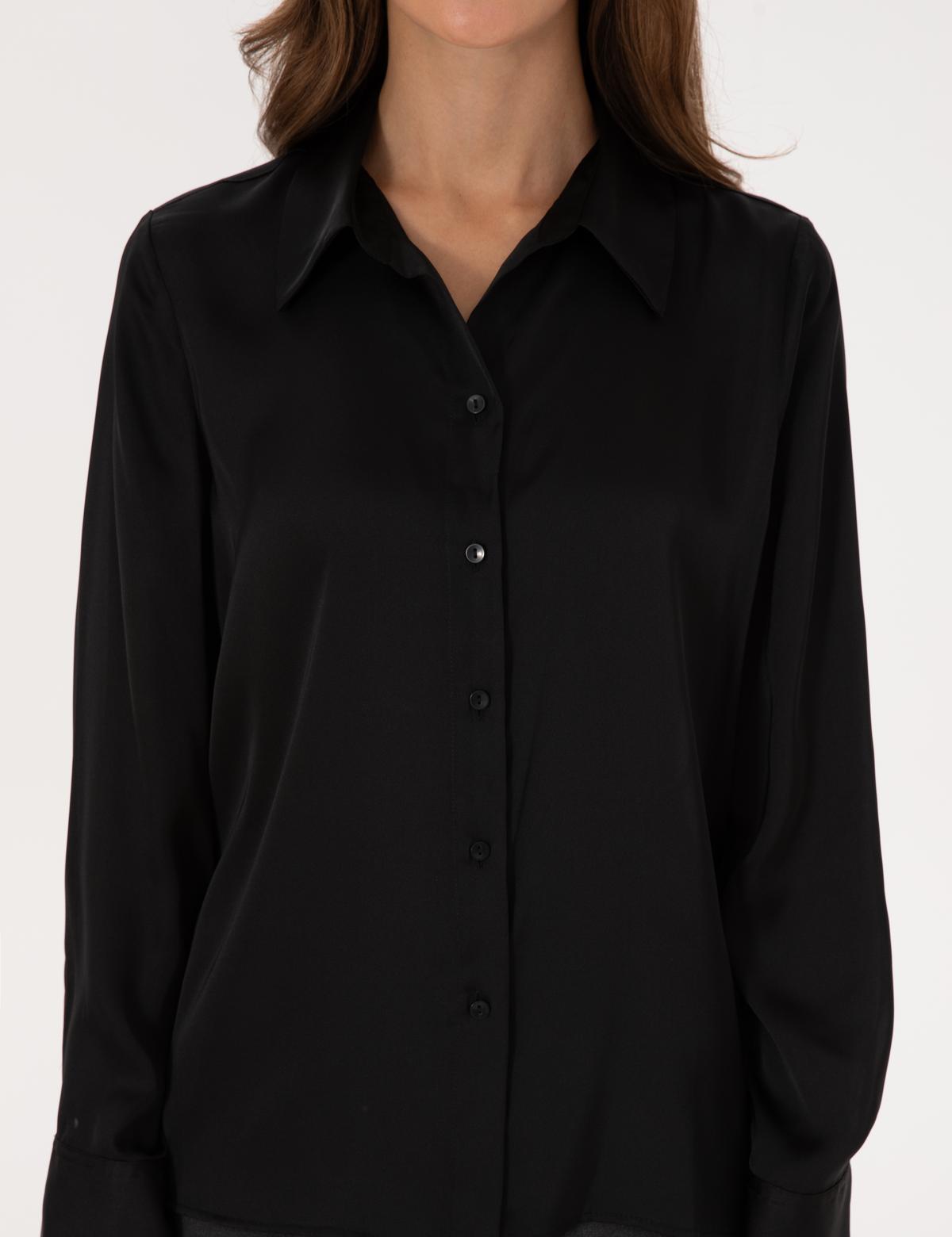 Siyah Comfort Fit Uzun Kollu Gömlek - 50318218003