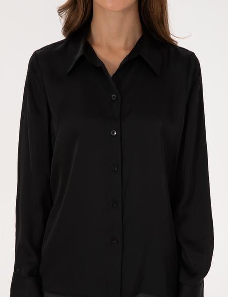 Siyah Comfort Fit Uzun Kollu Gömlek - 50318218003