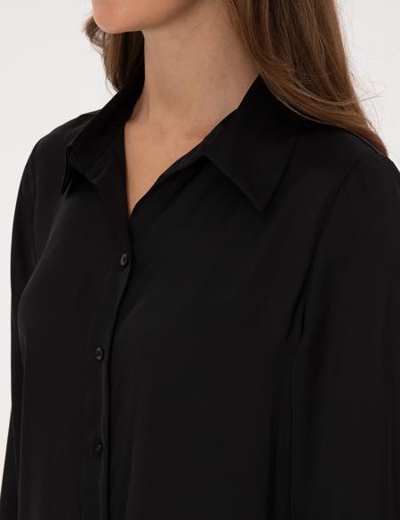 Siyah Comfort Fit Uzun Kollu Gömlek - 50318218003