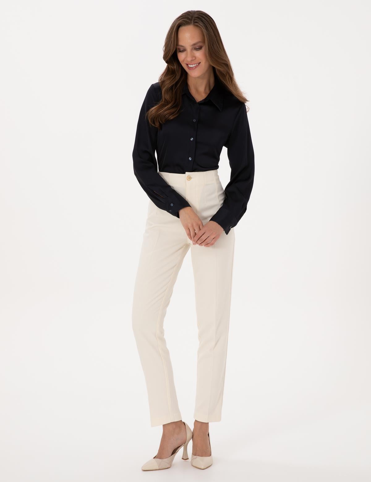 Lacivert Comfort Fit Uzun Kollu Gömlek - 50318218009