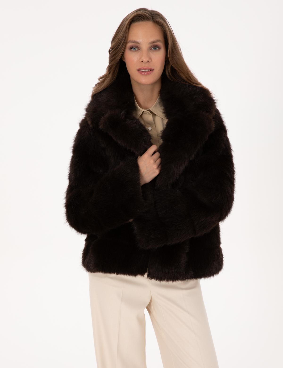 Kahverengi Comfort Fit Mont