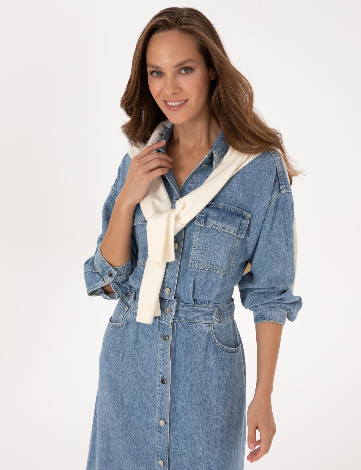 Mavi Comfort Fit Jean Elbise - 50308538002