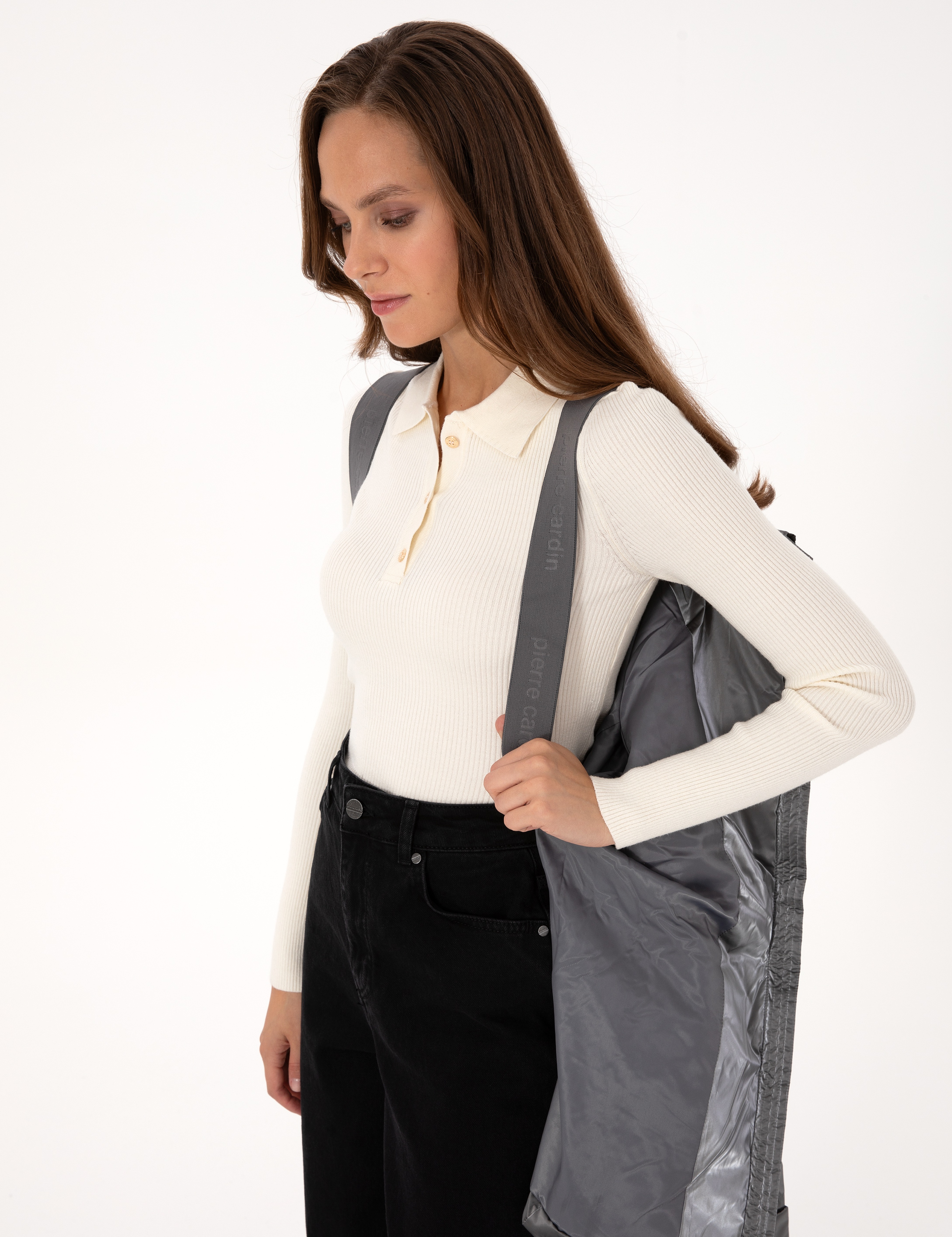 Antrasit Oversize Mont - Image 7