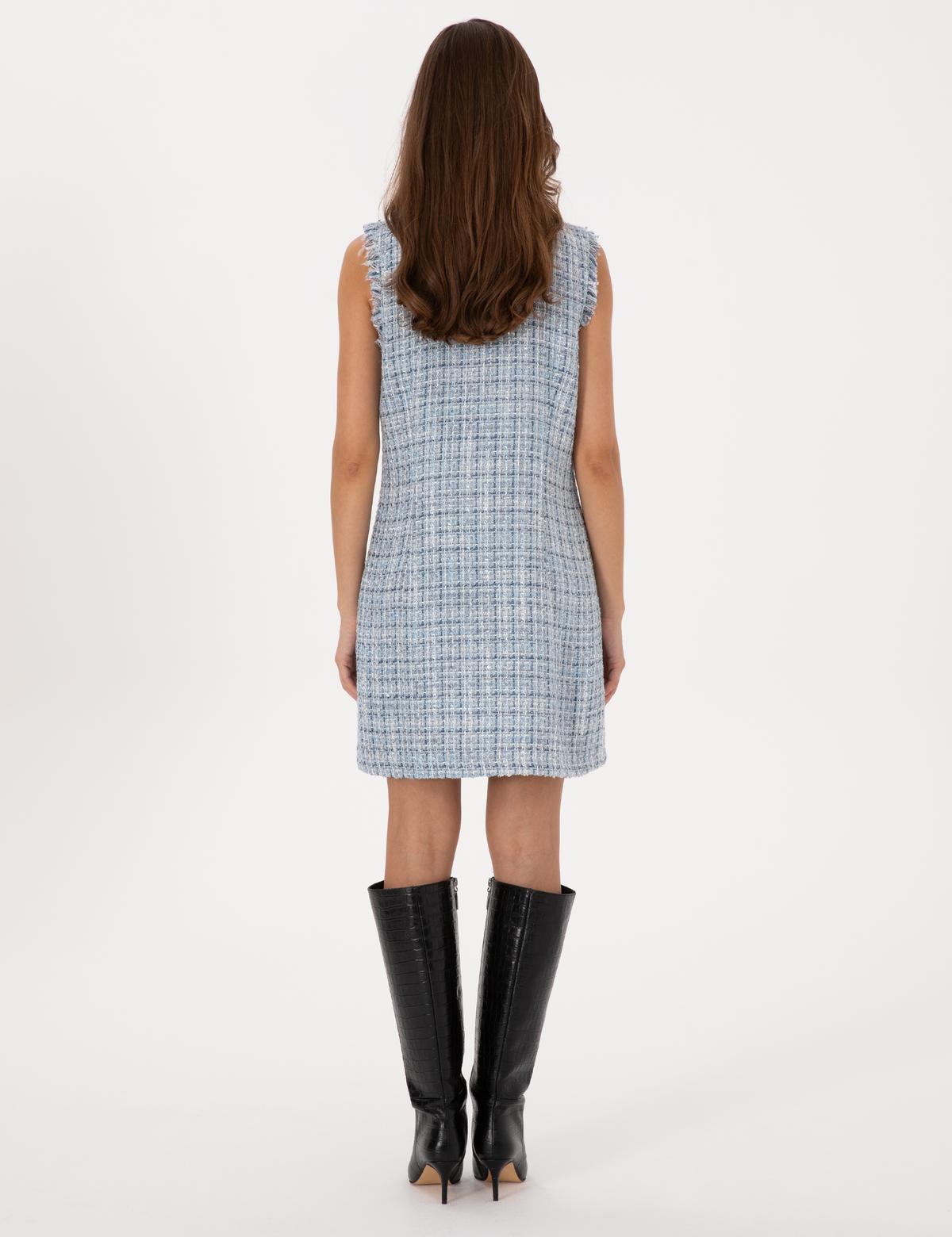 Mavi Slim Fit Dokuma Elbise - 50313249003