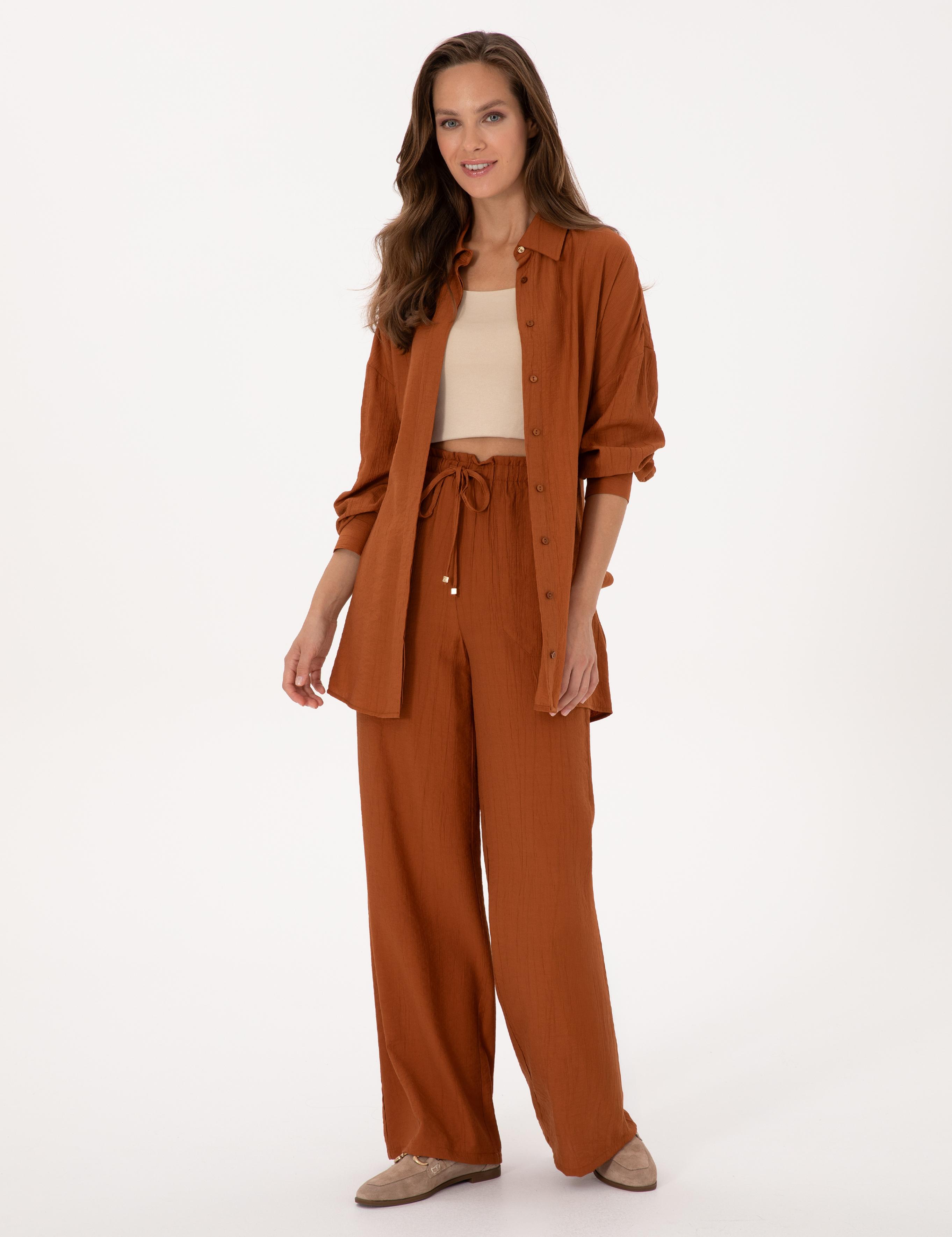 Tarçın Loose Fit Kanvas Pantolon