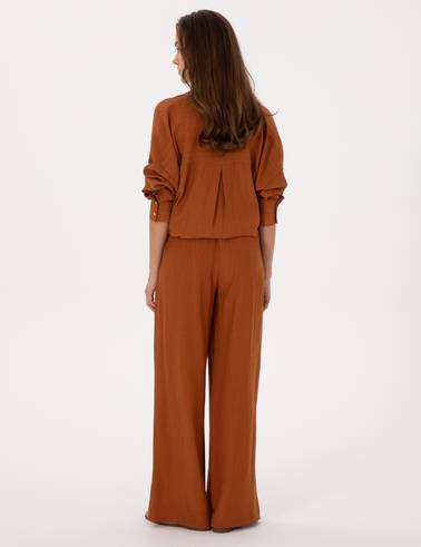 Tarçın Loose Fit Kanvas Pantolon