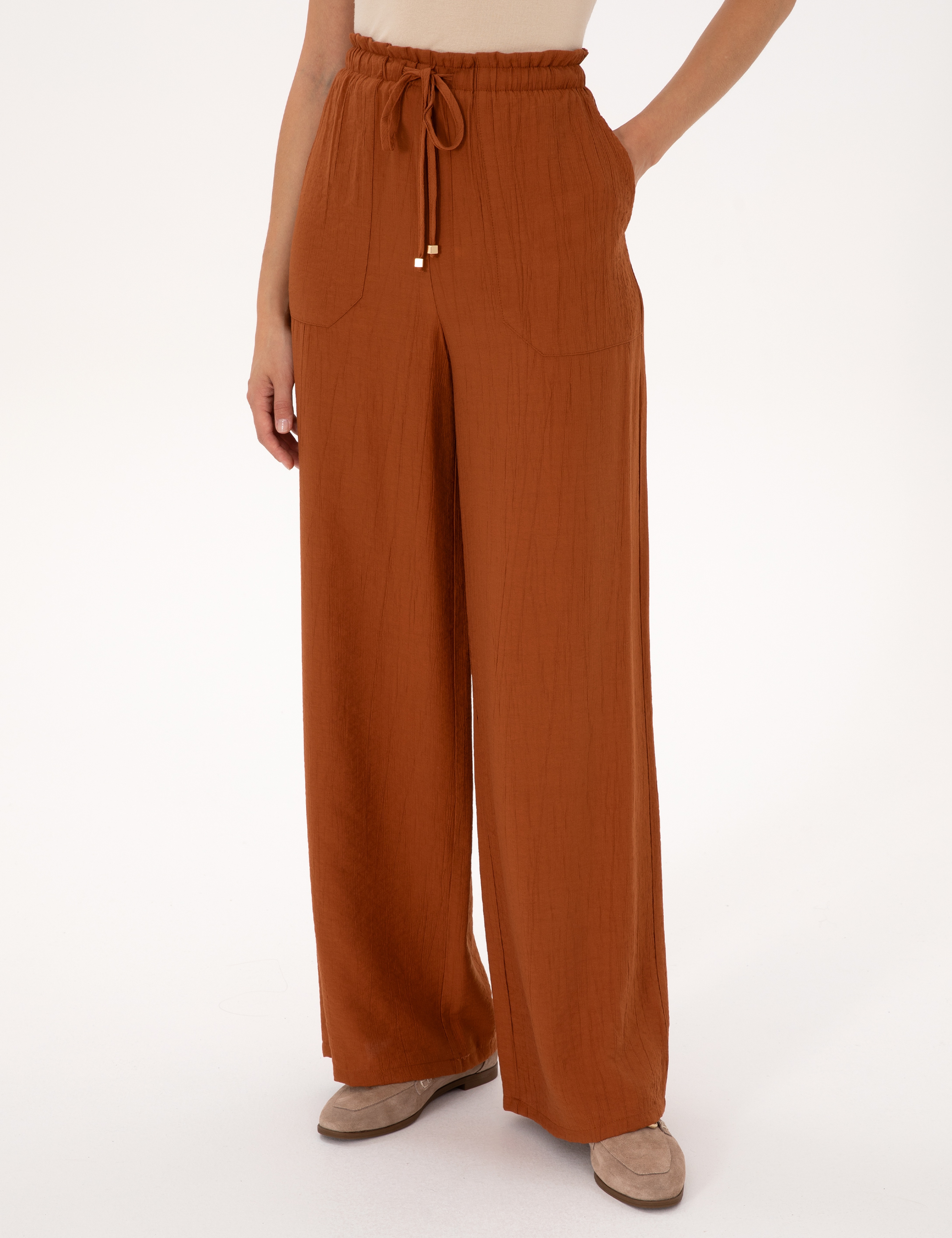 Tarçın Loose Fit Kanvas Pantolon