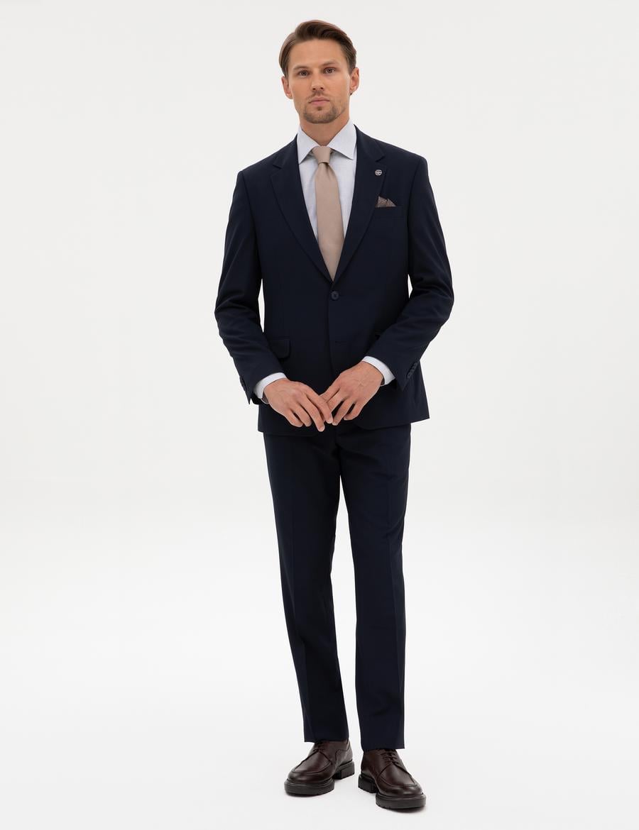 Lacivert Slim Fit Takım Elbise