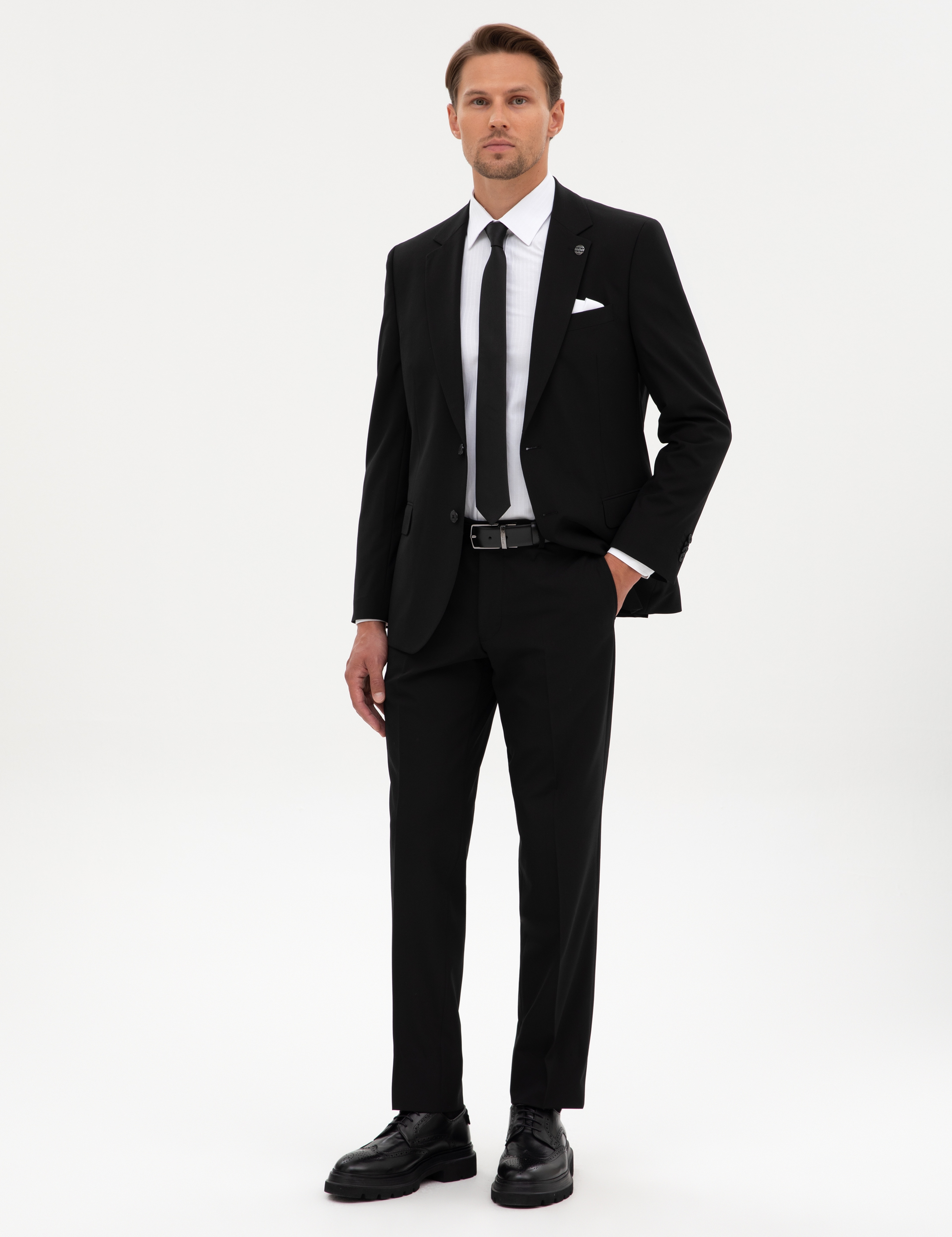 Siyah Slim Fit Takım Elbise