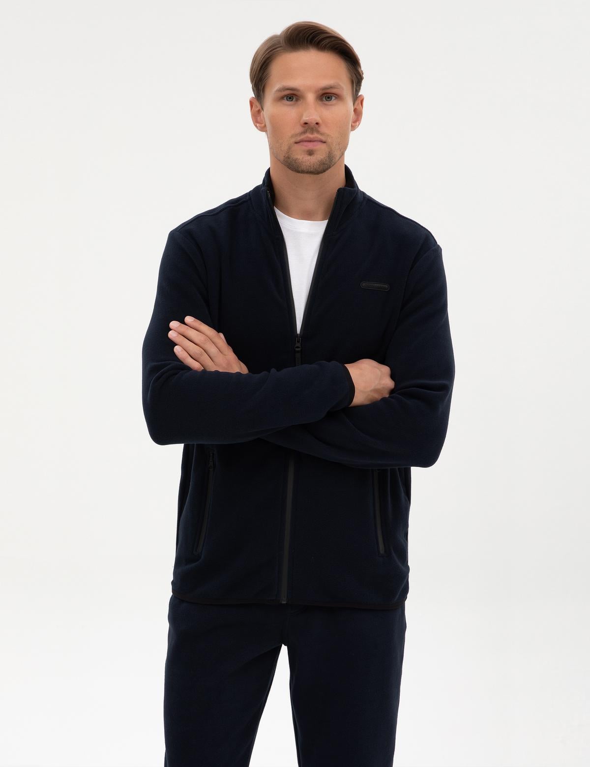 Lacivert Regular Fit Polar Hırka - 50314014006