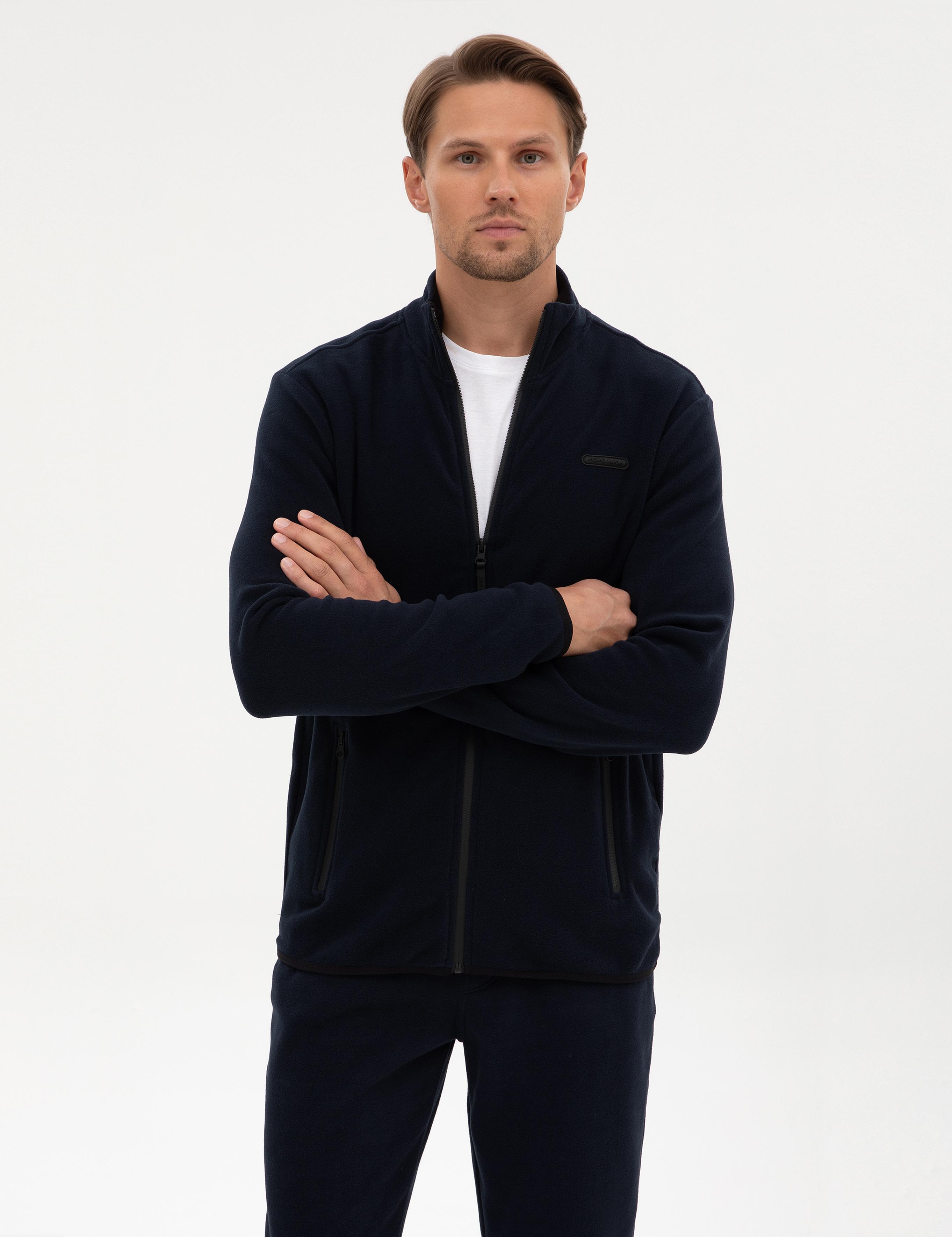 Lacivert Regular Fit Polar Hırka