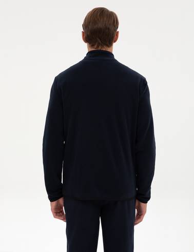 Lacivert Regular Fit Polar Hırka