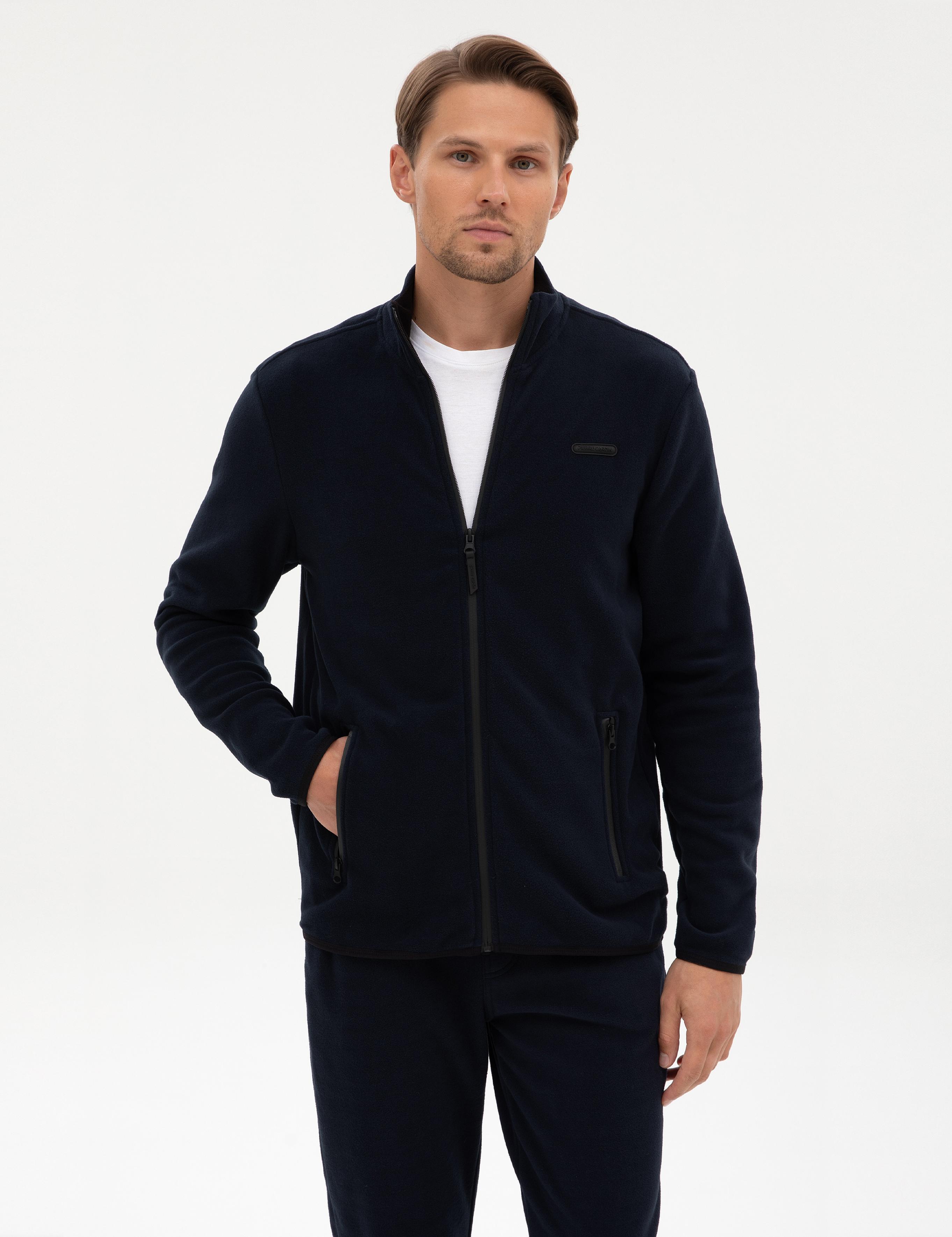 Lacivert Regular Fit Polar Hırka