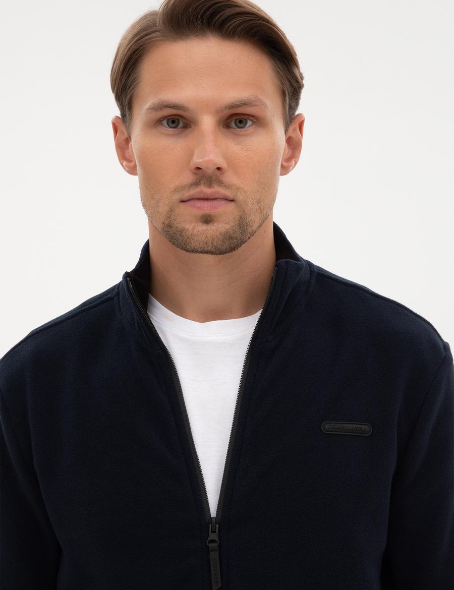 Lacivert Regular Fit Polar Hırka