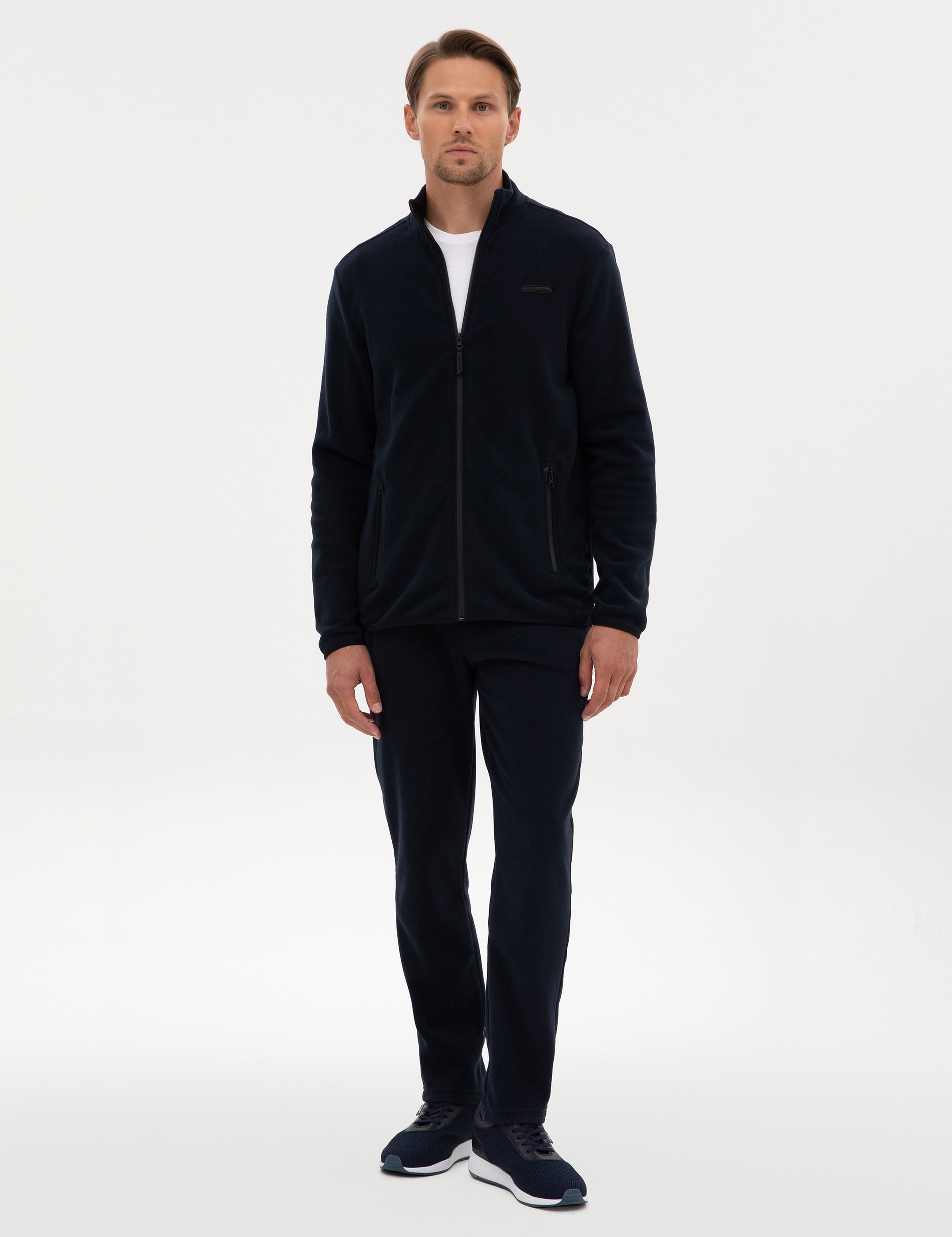 Lacivert Regular Fit Polar Hırka - Image 4