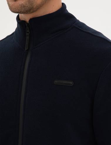 Lacivert Regular Fit Polar Hırka