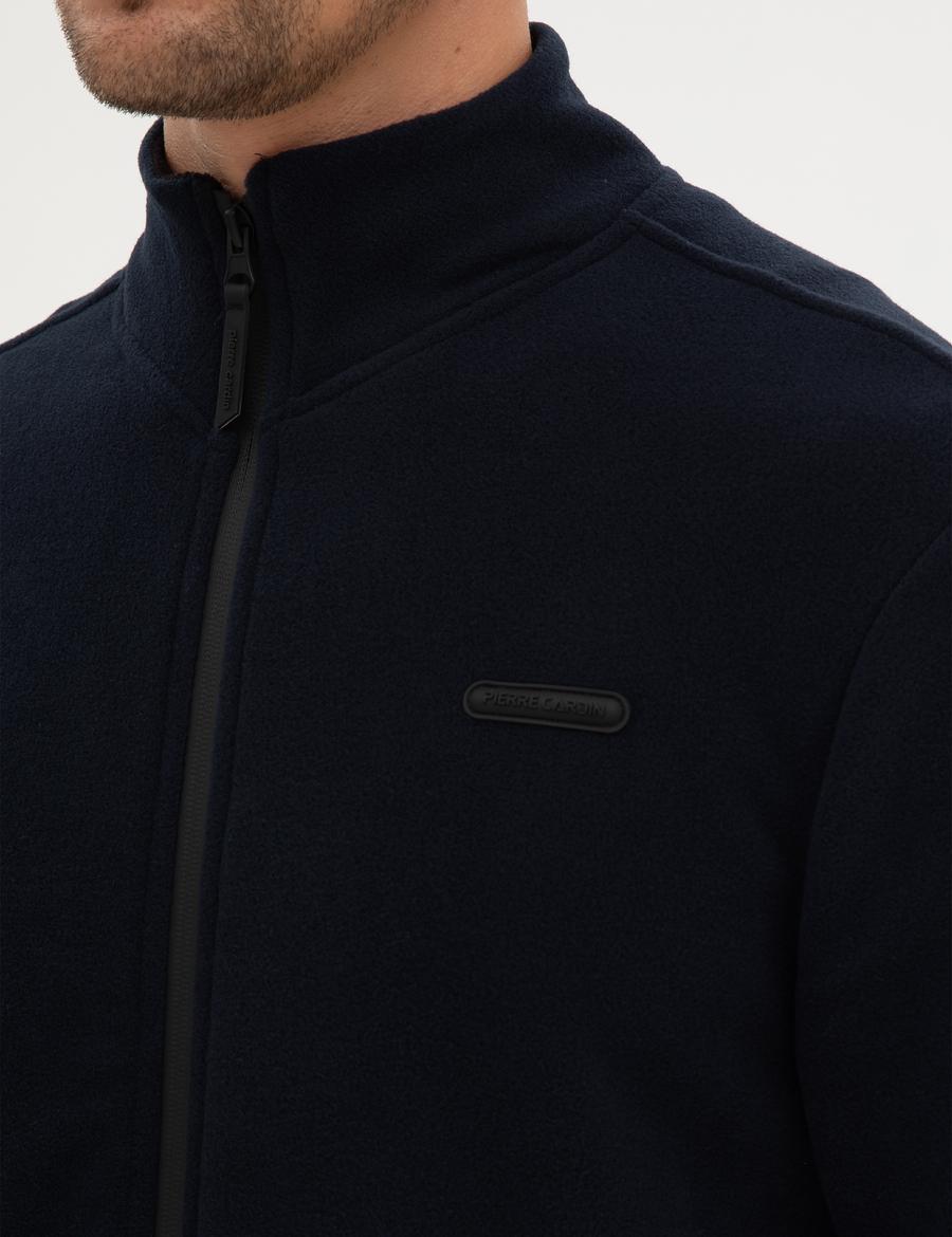 Lacivert Regular Fit Polar Hırka