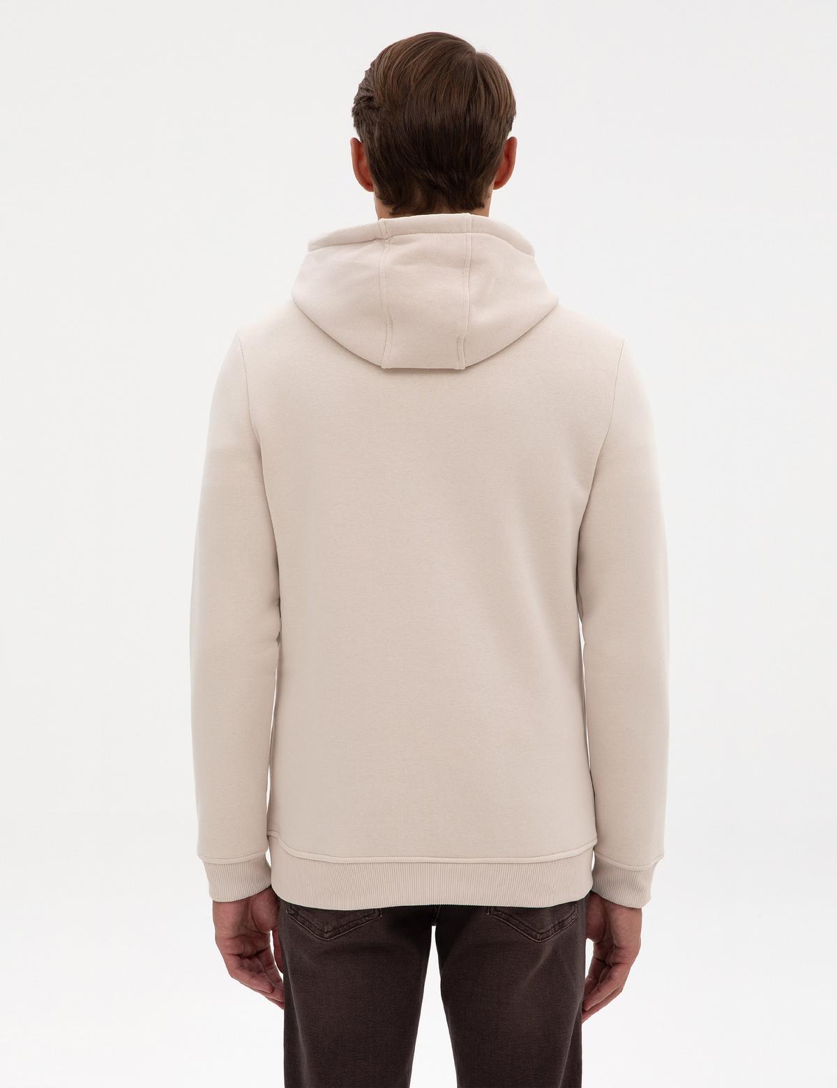 Taş 2 İplik Regular Fit İçi Polarlı Kapüşonlu Basic Sweatshirt - 50314055013