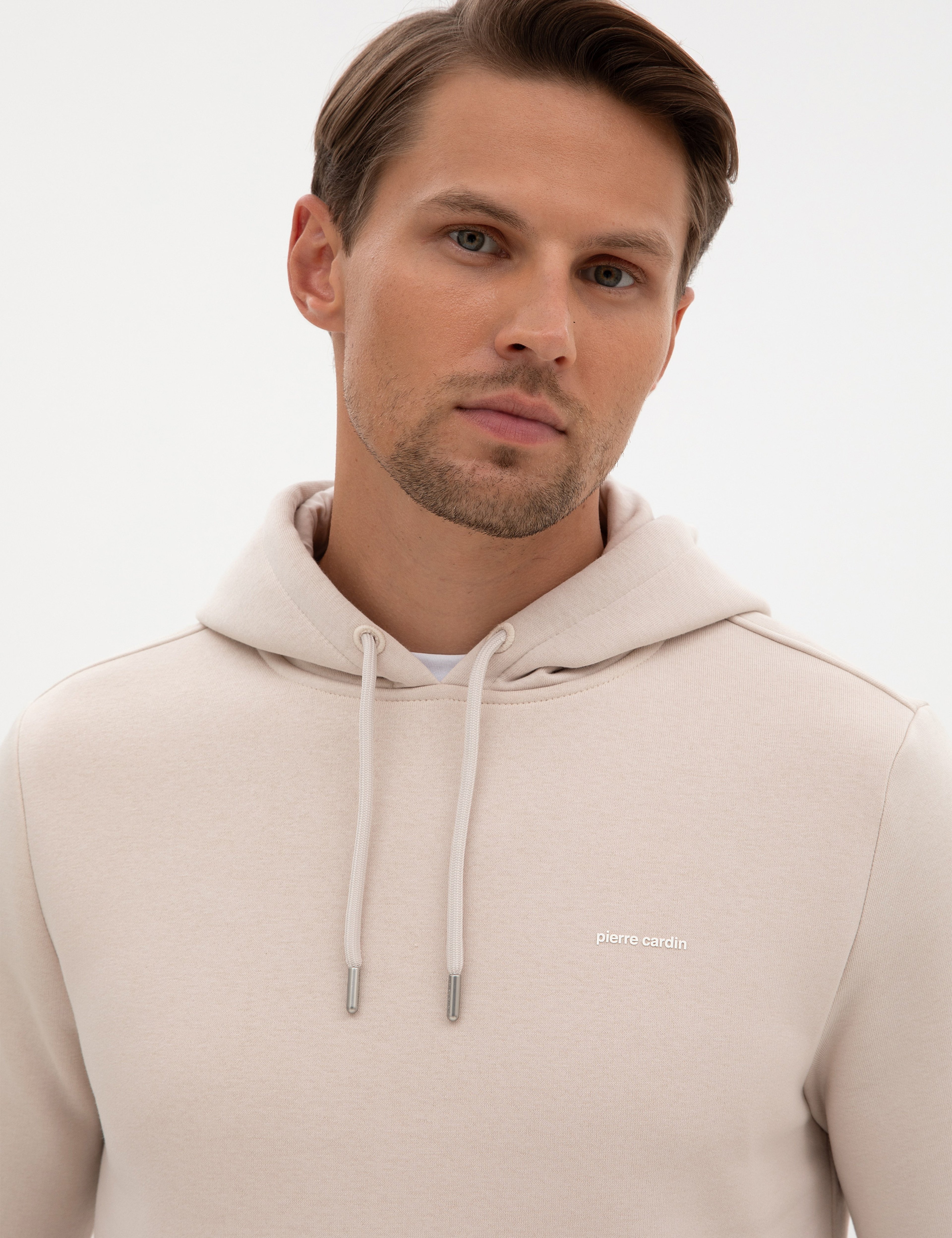 Taş 2 İplik Regular Fit Kapüşonlu Basic Sweatshirt - Image 2