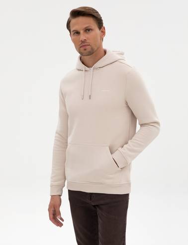 Taş 2 İplik Regular Fit Kapüşonlu Basic Sweatshirt