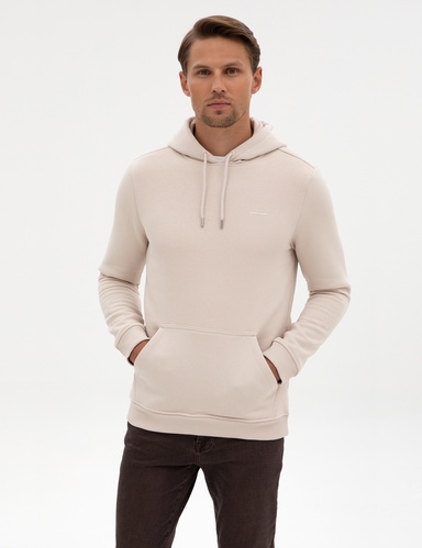 Taş 2 İplik Regular Fit Kapüşonlu Basic Sweatshirt