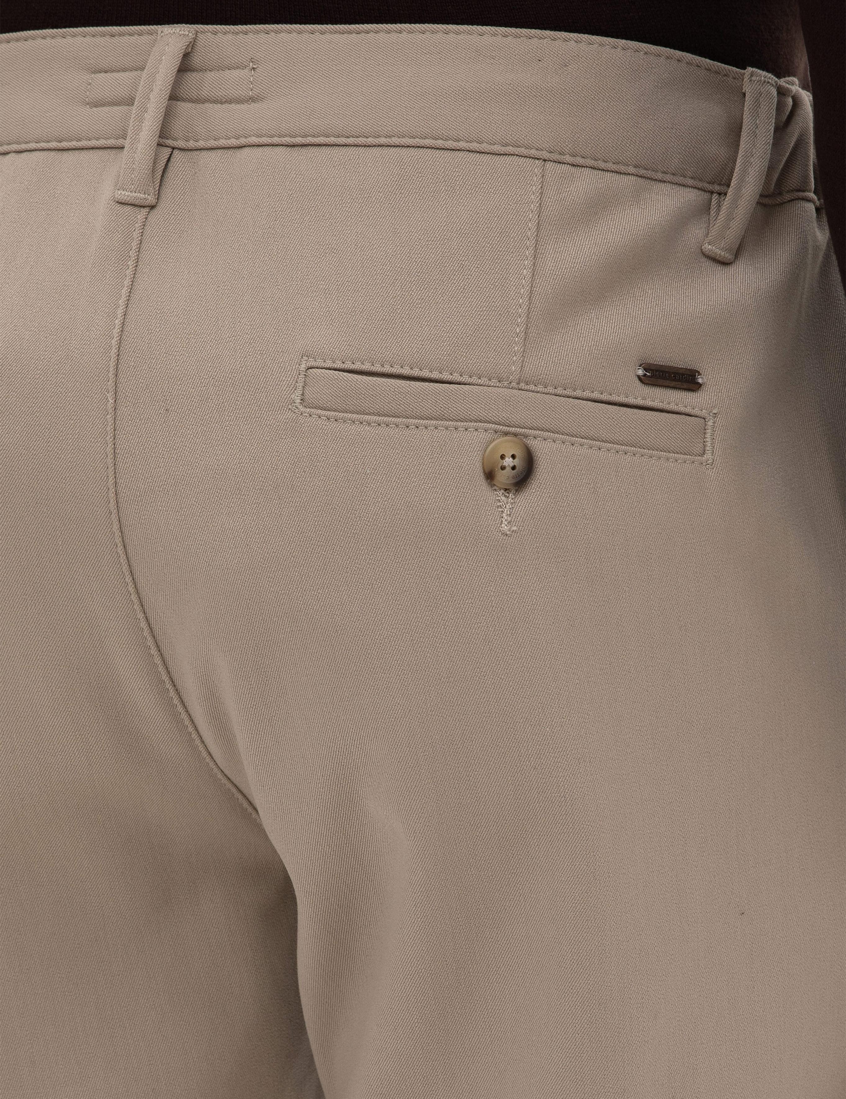 Bej Slim Fit Kanvas Pantolon