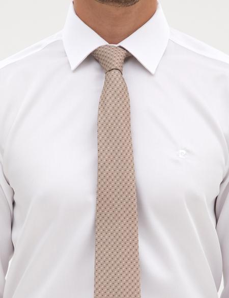 Beyaz Non Iron Kolay Ütülenebilir Slim Fit Gömlek - 50315254007