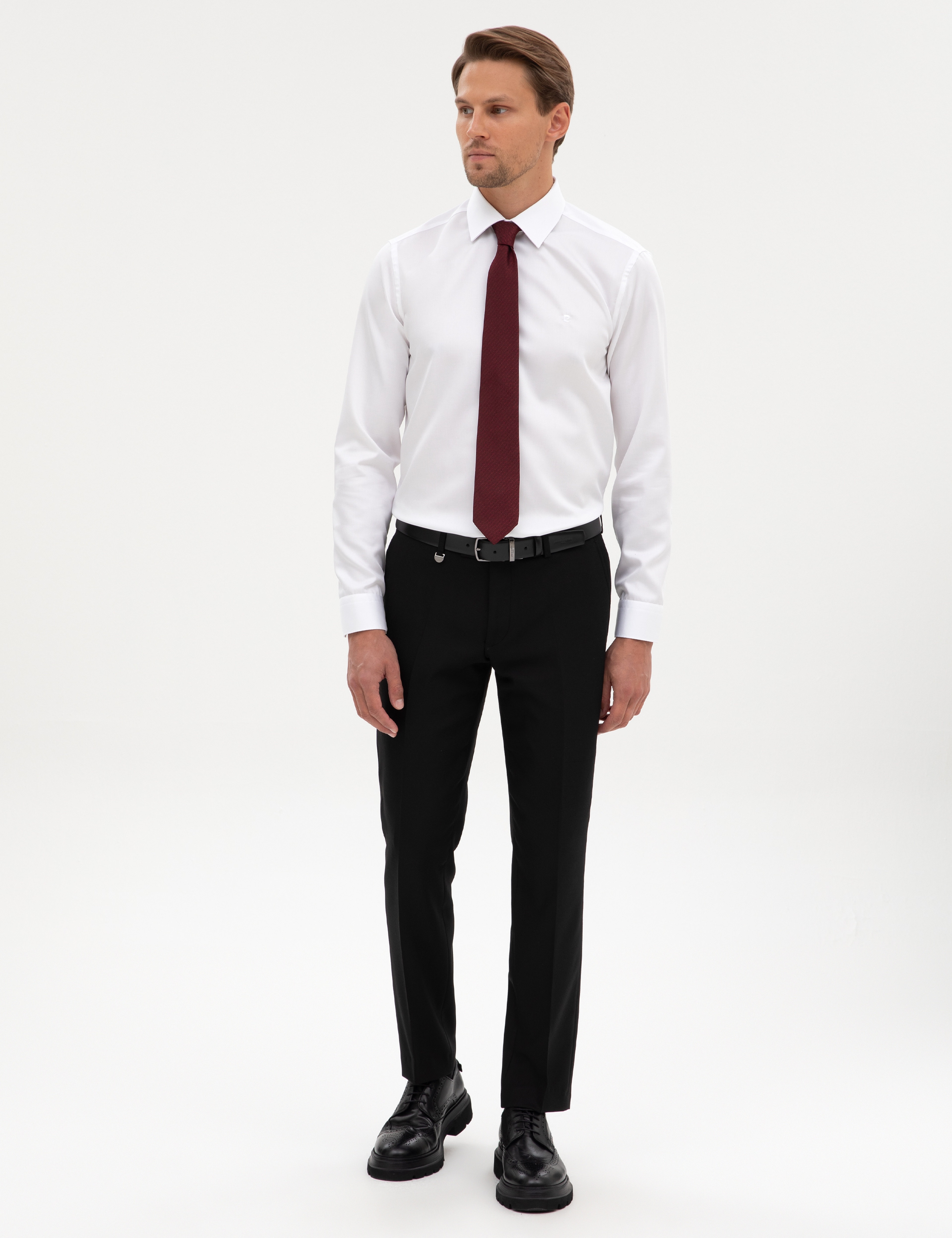 Siyah Slim Fit Kumaş Pantolon - Image 3
