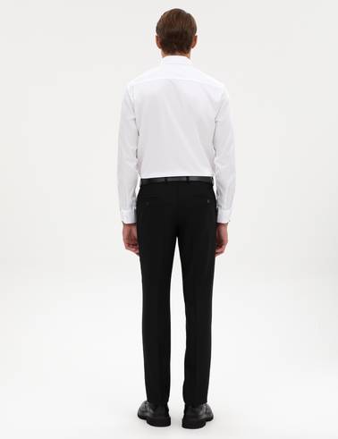 Siyah Slim Fit Kumaş Pantolon