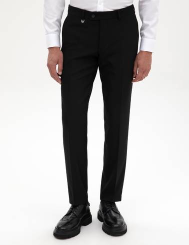 Siyah Slim Fit Kumaş Pantolon