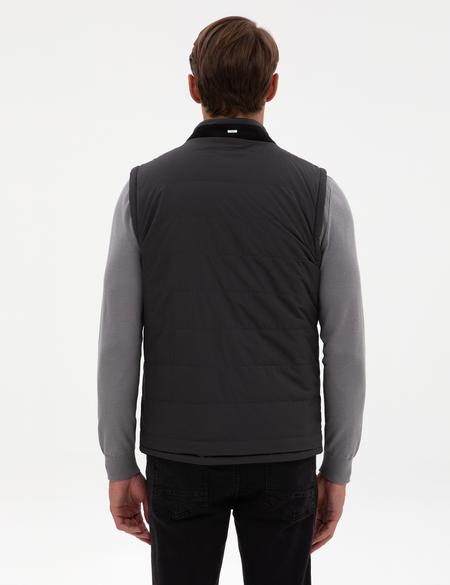 Siyah Suni Deri Ceket - 50318039009