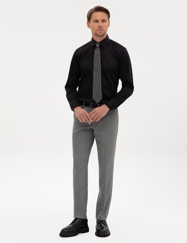 Füme Slim Fit Kumaş Pantolon