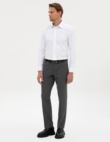 Füme Slim Fit Kumaş Pantolon