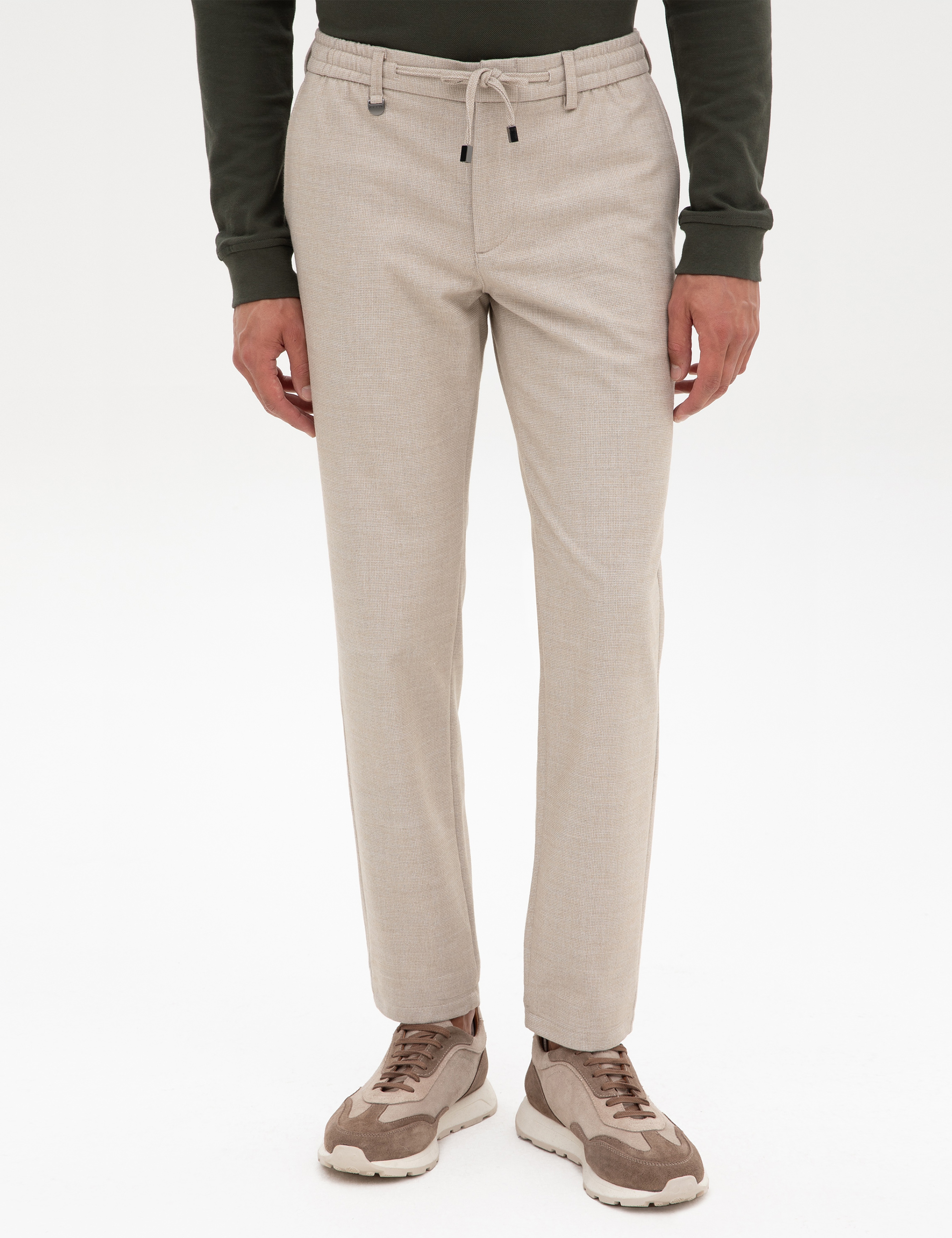 Bej Ex. Slim Fit Kumaş Pantolon - Image 2