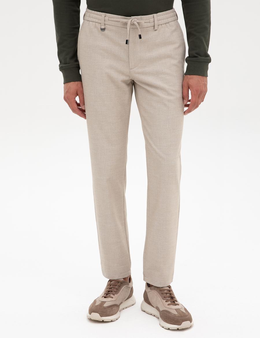 Bej Ex. Slim Fit Kumaş Pantolon