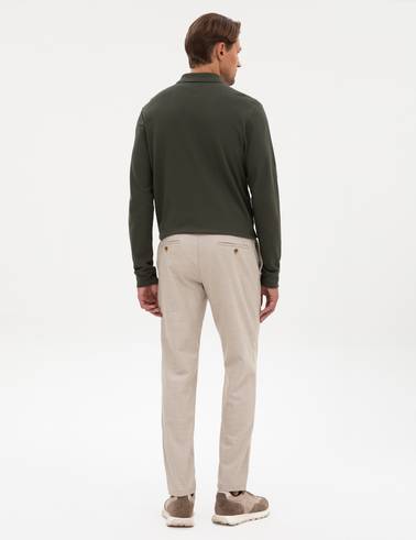 Bej Ex. Slim Fit Kumaş Pantolon