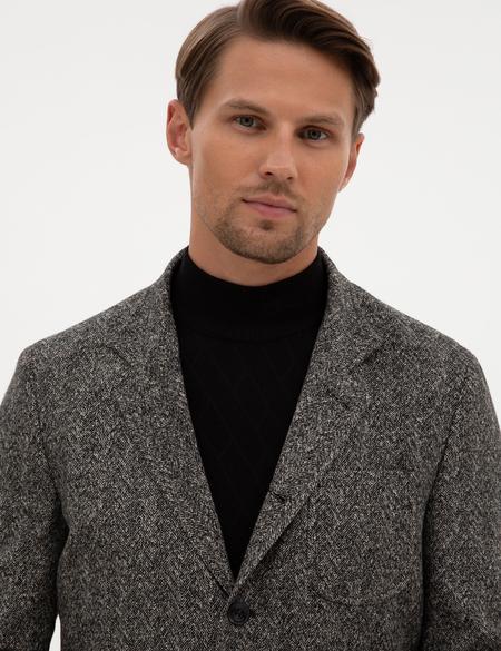 Siyah Slim Fit Ceket - 50313628026