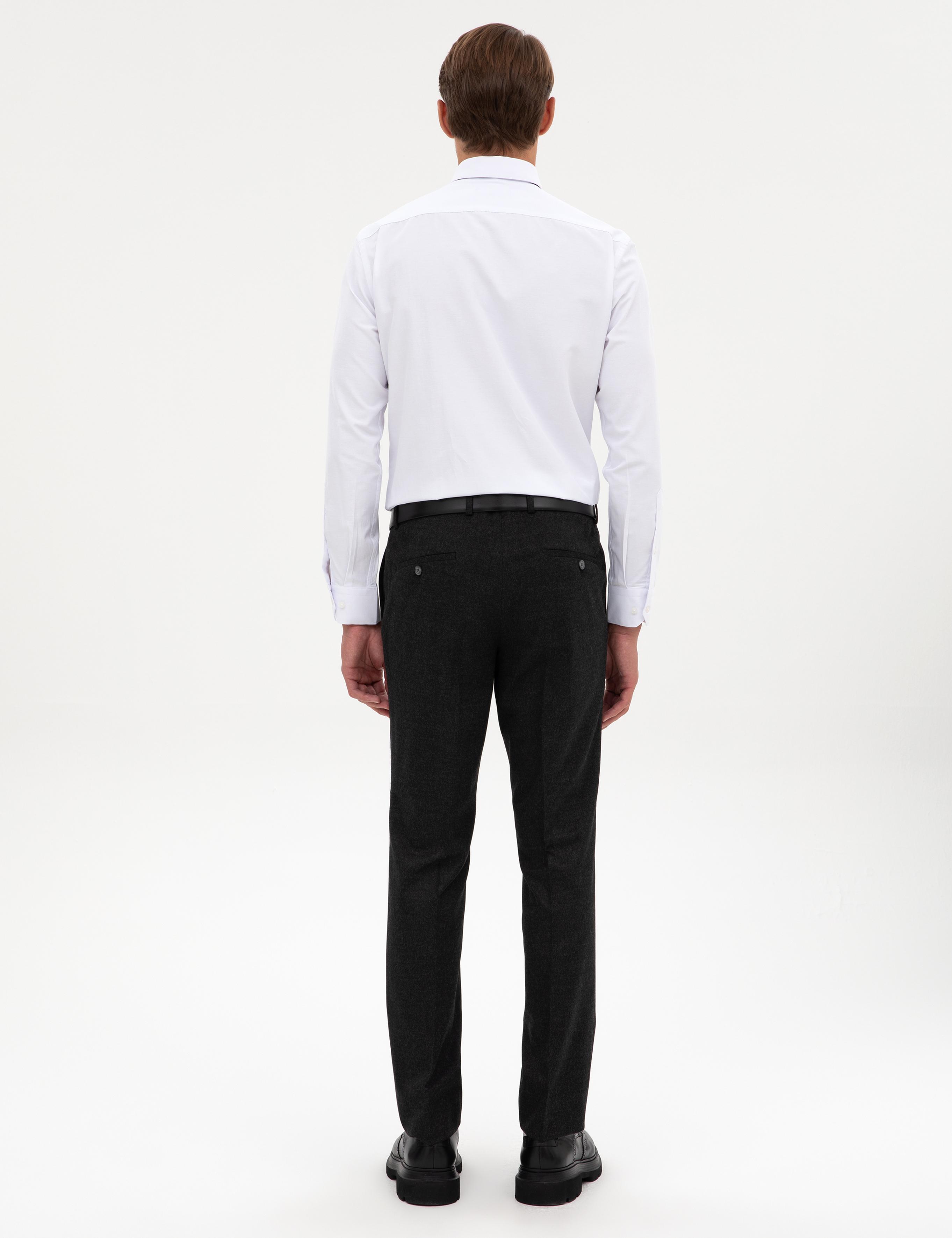 Antrasit Slim Fit Kumaş Pantolon
