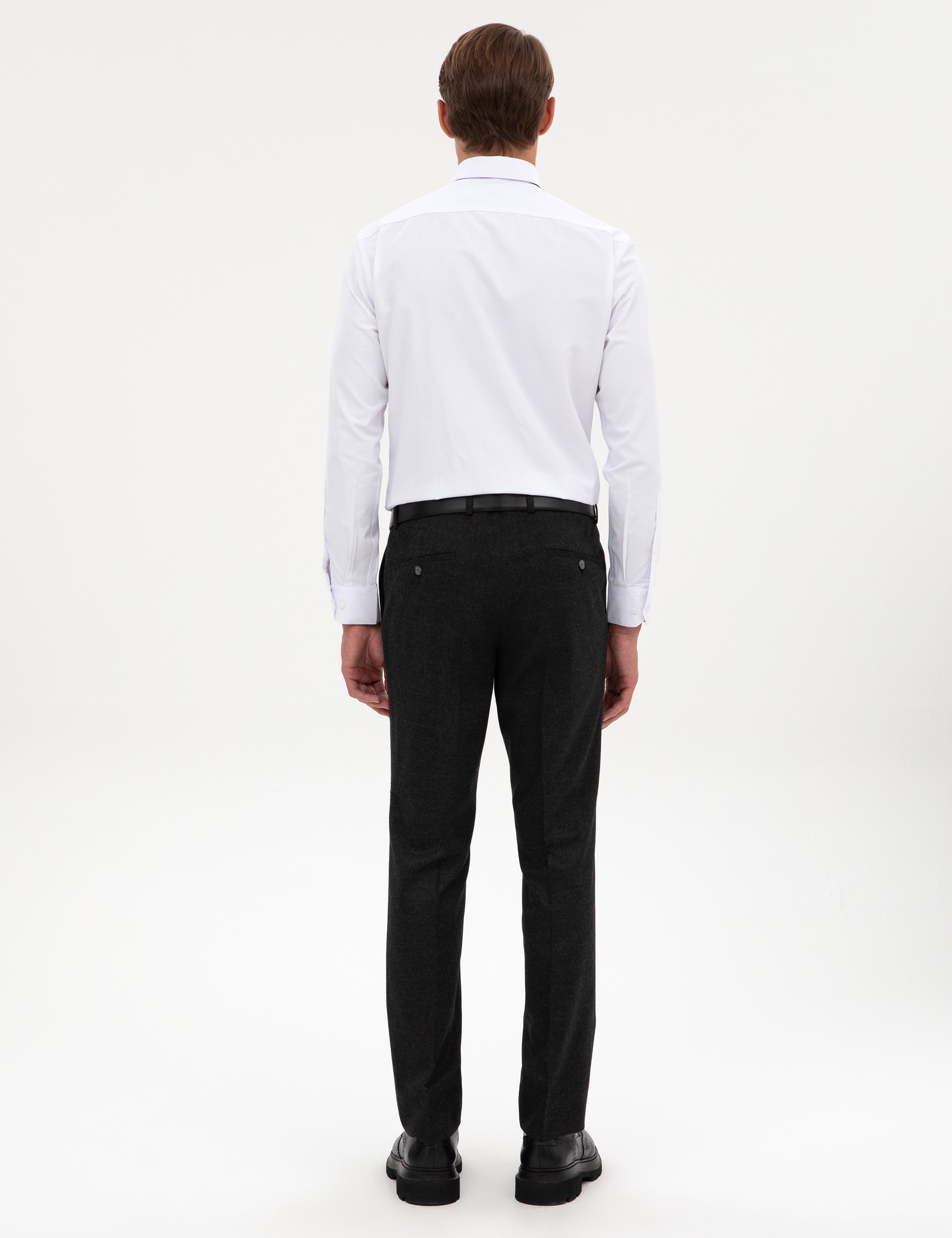 Antrasit Slim Fit Kumaş Pantolon - Image 4